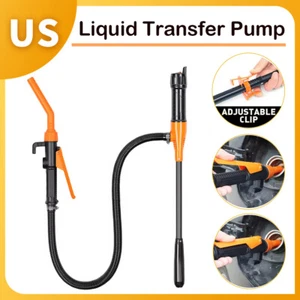 Battery Powered Electric Fuel Transfer Siphon Pump Gas Oil Water Liquid 2.4 GPM - Picture 1 of 13