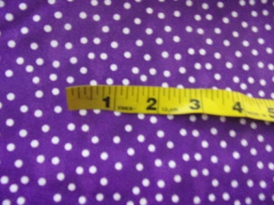 VTG MARCUS BROTHER TEXTILES   FABRIC 44"X 5.66 YDS  COTTON PURPLE DOTS BOLT END - Image 1 of 4
