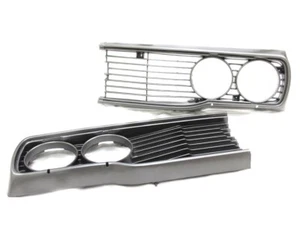 NEW LEFT RIGHT FRONT GRILLES GRAY For TOYOTA HILUX RN20 RN25 TRUCK 1972 73-1978 - Foto 1 di 6