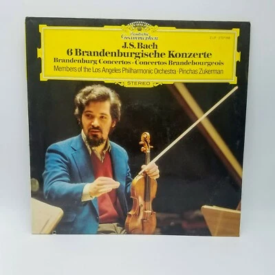 J.S. Bach 6 Brandenburg Concertos PINCHAS ZUKERMAN Vinyl LP 2707 098  - Image 1 of 4