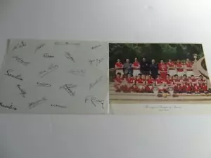 SPORT LISBOA E BENFICA FC 1961 + 1962 FINALE COPPA EUROPEI EUSEBIO V CARTA RARA - Foto 1 di 1