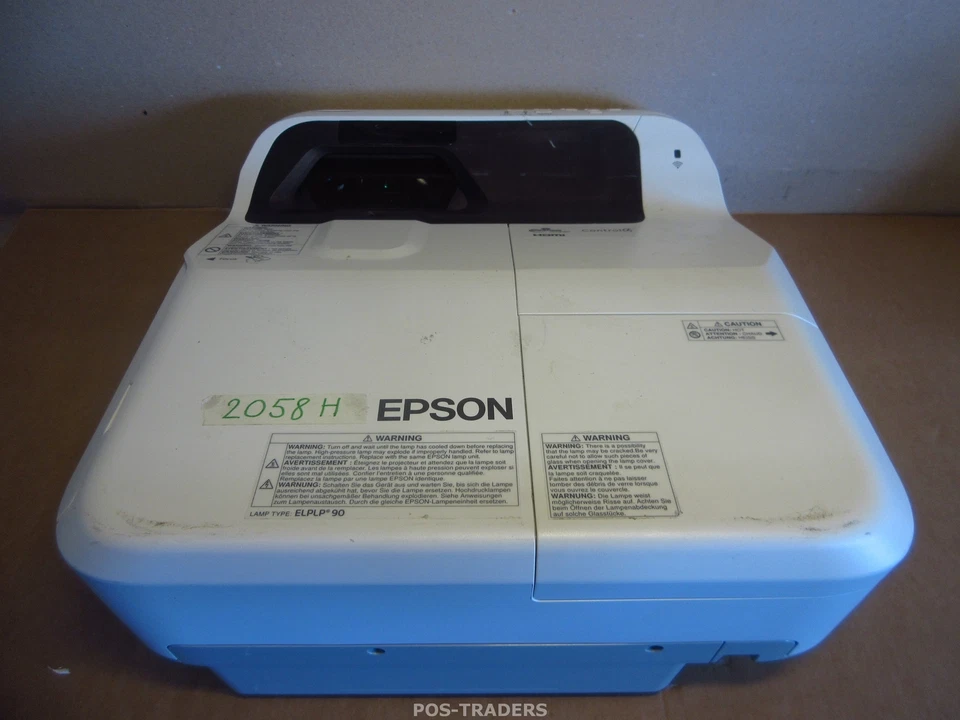 Epson EB-670 Short-throw XGA projector Beamer 3LCD 3100 Lumens HDMI - 2058 HOURS - Bild 1 von 4