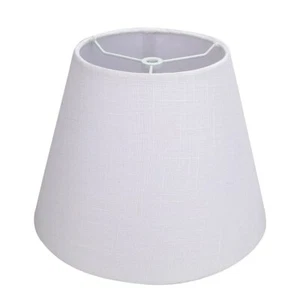 White Lamp Shade Barrel TC Cloth Small Lampshade for Table Lamp and Floor Lig... - Picture 1 of 9