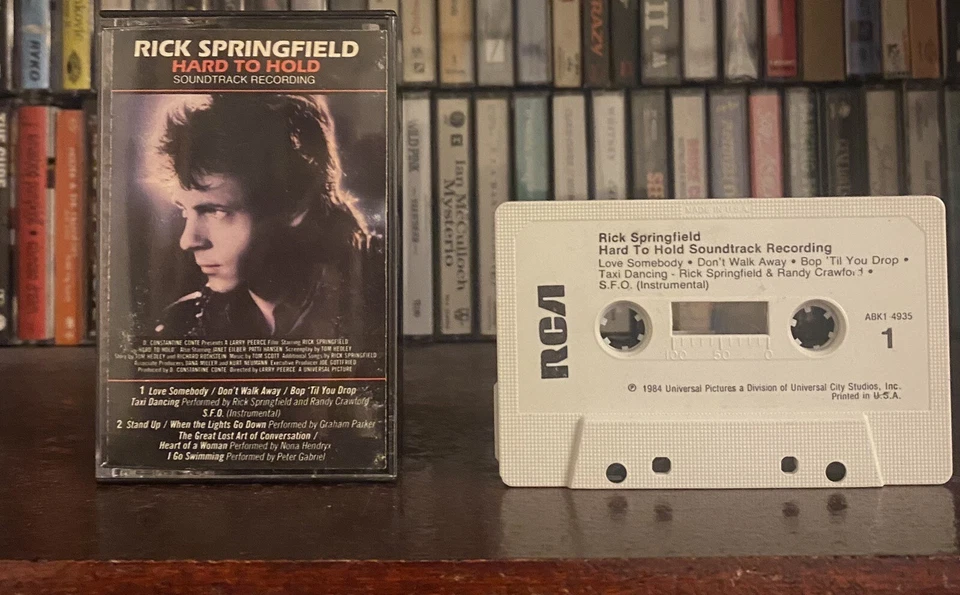 Rick Springfield - Hard to Hold Soundtrack Cassette 1984 “Love Somebody” AOR 80s - Image 1 of 3