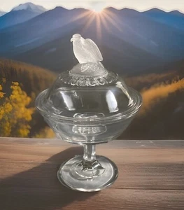 Antique 1883 EAPG "OLD ABE" Patriotic Eagle 7" Compote Crystal Glass Co **READ** - Picture 1 of 15
