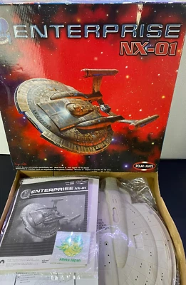 Star Trek NX01 Polar Lights Enterprise Model Kit Toys Hobbies POLAR LIGHTS 1/350 - Image 1 of 4