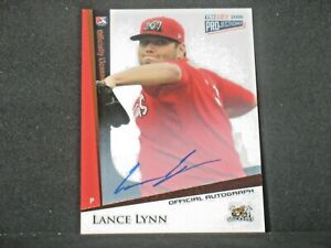 Lance Lynn 2009 Tri Star Projections Autograph Rookie (3/5) Chicago White Sox RC