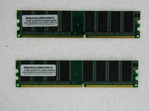 New 2GB KIT 2x1GB PC3200 DDR400 DDR1 184pin DIMM Desktop Memory Low Density - Picture 1 of 1