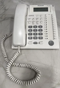 Panasonic KX-T7736 Advanced Hybrid System Corded Telephone Backlit LCD White - Picture 1 of 6