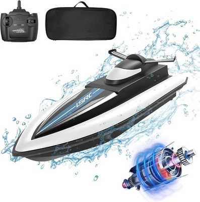 High Speed RC Boat, Remote Control Water Toy, 20km/h, 2 Rechargeable Batteries - Image 1 of 4