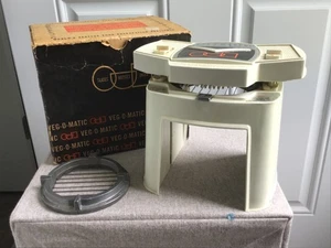 Vintage 1961 Popeil VEG-O-MATIC Preparatore Alimentare #707 Fette e Dadi - Scatola Originale - Foto 1 di 6