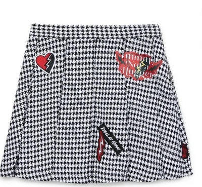 Disney’s Descendants Girls Black And White Pleated Skirt! NWT. Size XL. - Image 1 of 4