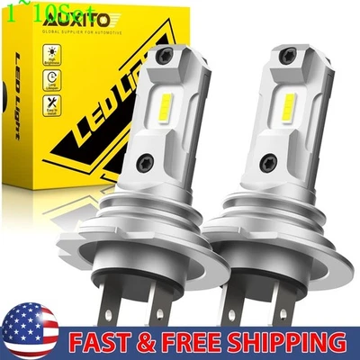 Juego de bombillas de conversión LED H7 de haz alto/bajo 11000LM 6500K súper brillantes CSP 1-10 Foto 1 de 4