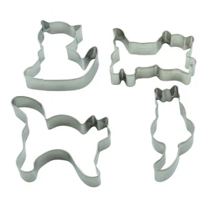 Ausstecher 4er Set Katzen Ausstechform Halloween Tier Mieze Kätzchen Katze Keks - Bild 1 von 11