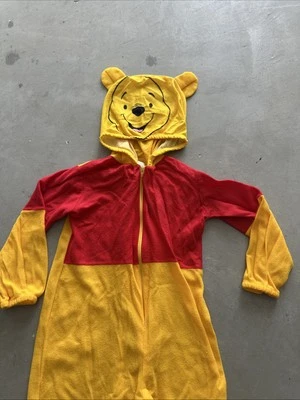 Disfraz de Winnie The Pooh vintage de los años 90 para niño pequeño con cremallera talla 4T ligero Foto 1 de 4