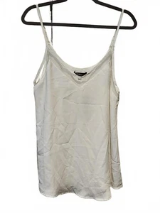 Nueva camiseta sin mangas LULU'S blanca Sweet Fling forrada de malla para mujer talla M - Imagen 1 de 7