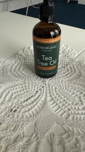 Herborganic London Tea Tre Oil 100% Pure Organic For All Skin Types - Picture 1 of 3