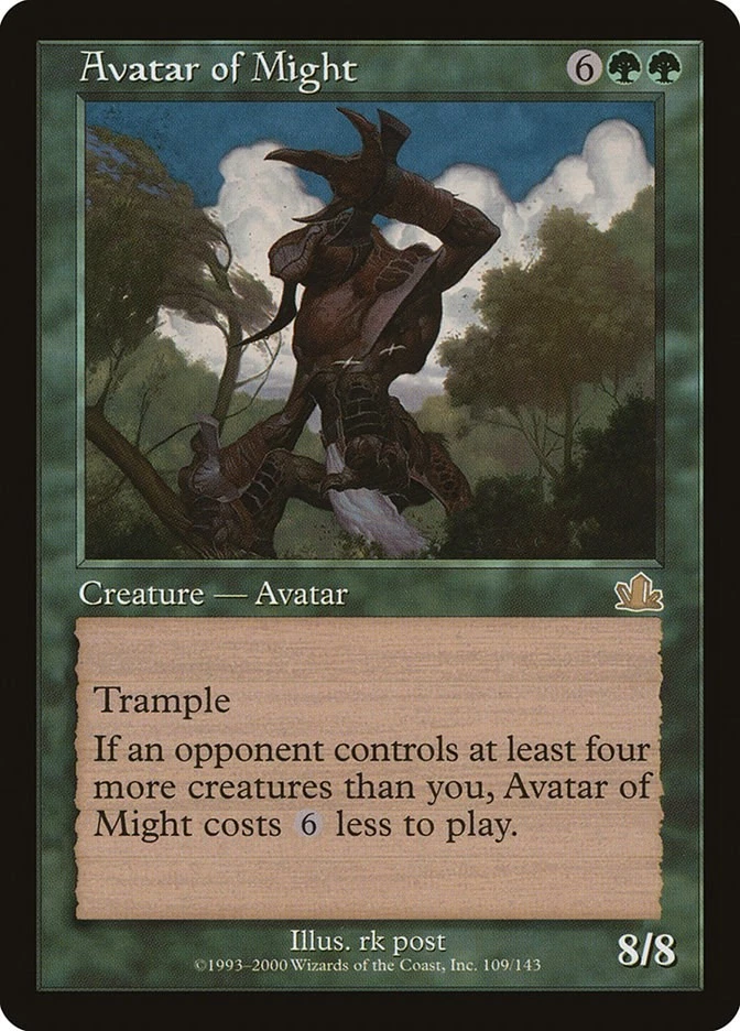 Avatar of Might 109 LP Normal Prophecy MTG EN - Image 1 of 1