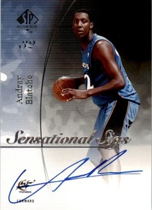 2005 SP Authentic Sensational Sigs #SS-AB Andray Blatche Auto Wizards - Picture 1 of 2