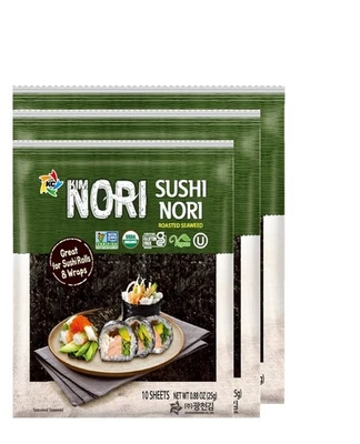 Roasted Seaweed Sushi Nori 25g, 30 sheets - Image 1 of 4