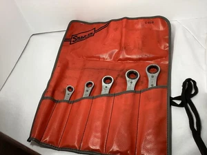 Vintage Snap On SAE Ratcheting Wrench Set Missing Smallest Wrench C-62B - Bild 1 von 6