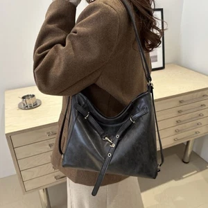 Solid Color Buckle Shoulder Bag New Design Women Backapck Girls - Picture 1 of 12