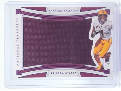 XAZAVIAN VALLADAY 2023 NATIONAL TREASURES COLLEGIATE PATCH BLUE /75 Q5839 - Image 1 of 2
