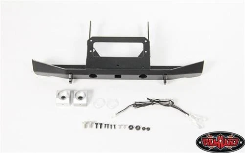 RC4WD Solid Rear Bumper w/Lights for Axial SCX10 II XJ (Black) / RC4VVVC0334 - Bild 1 von 1