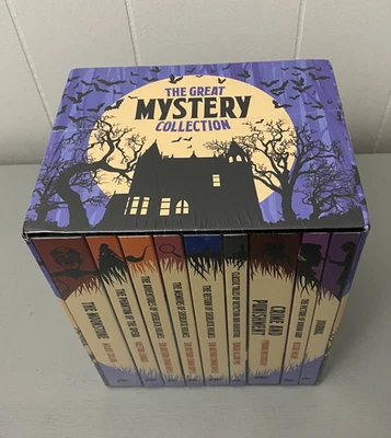 The Great Mystery Collection 8 Paperback Books Box Set with a Journal - Sherlock Foto 1 de 4