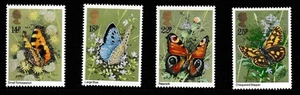 Royal Mail Mint Stamps - 4 MNH - Butterflies - Picture 1 of 3