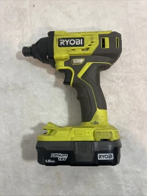 Driver de impacto Ryobi P238 18v sem fio 1/4" usado com bateria - Imagem 1 de 4