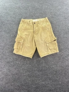 Vintage Abercrombie & Fitch Shorts Men 28 Beige Canvas Button Fly Cargo y2k - Picture 1 of 17
