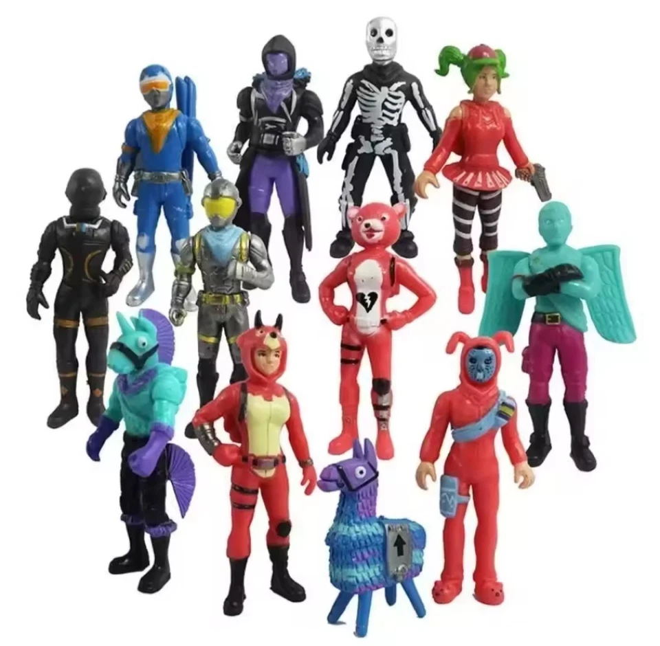 BANDAI *Fortnite Action Figuren Set Spielzeug 10cm 8-12 Stk. / Battle Royale Gaming PVC