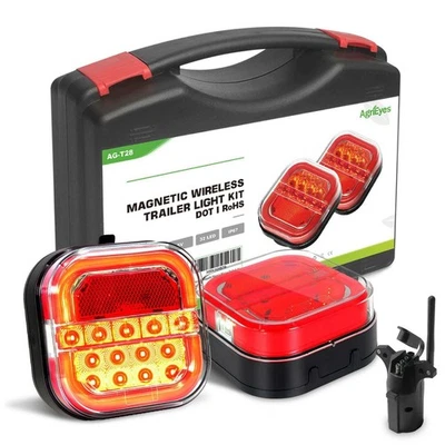 AgriEyes Halo Magnetic & Rechargeable Wireless Trailer Tow Lights LED Kit, Truck - Image 1 of 4