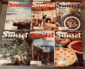 Vintage Sunset Magazines 1990 Jan-Jun, Set of 6 - Picture 1 of 1