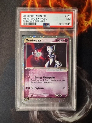 2003 Pokemon EX Ruby Sapphire Holo Mewtwo ex 101/109 💎PSA 7 NM💎 - Image 1 of 2