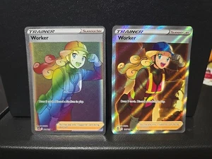 Worker (Secret) 209/195 SWSH12: Silver Tempest 195/195 casi nuevo - Imagen 1 de 2
