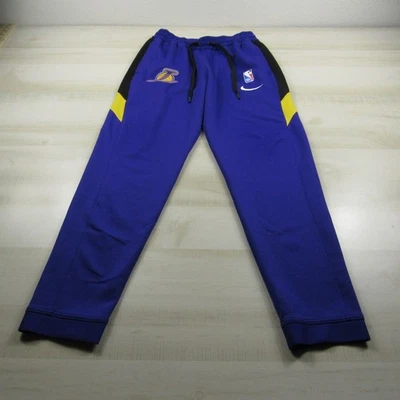 Los Angeles Lakers Pants Mens Small Purple Nike NBA Warm Up Swoosh Drifit - Image 1 of 4