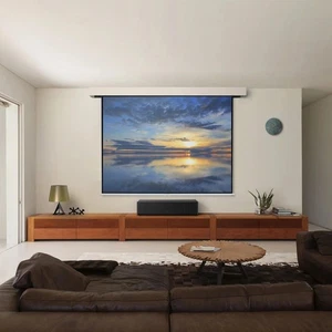 Pantalla de proyector retráctil extraíble manual Voltsify para el hogar, la educación y  - Imagen 1 de 7