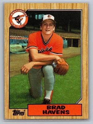 1987 Topps - Brad Havens #398 Baltimore Orioles MLB Baseball Card - Image 1 of 2