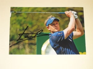 Golfer LUKE DONALD Signed 4x6 Photo PGA GOLF AUTOGRAPH 1B - Imagen 1 de 1