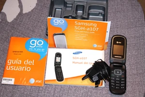 Samsung SGH A107 - Silver /Black (AT&T) Cellular Phone - Go Phone - Zdjęcie 1 z 2