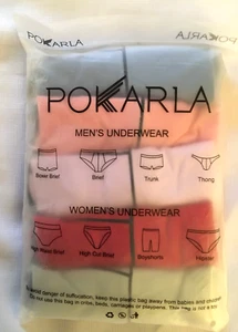 Pokarla Women's High Waist Cotton Underwear Stretch Panties 5 Pack 4XL -New - Picture 1 of 3