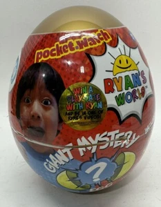 2018 Rare!! (Young) Ryans world Pocket Watch toys Giant Mystery Egg Gold -READ!- - Picture 1 of 7