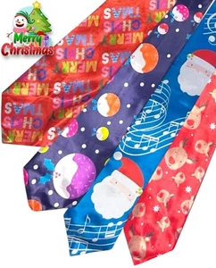 Para hombres Navidad CORBATA MUSICAL Elegante Vestido Novedad Navidad Oficina Fiesta Regalo Secreto Diversión - Imagen 1 de 27