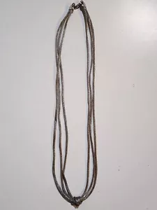Sterling Silver Multi-Strand Woven Knot Necklace - Picture 1 of 10