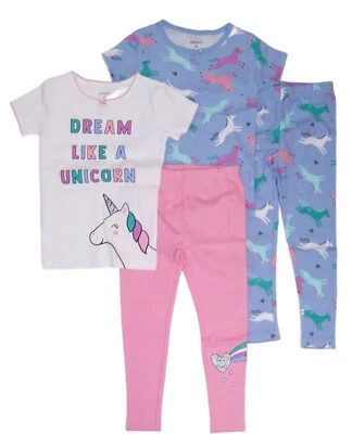 Carters Toddler GirlsSize 3T 4 Pc Snug Fit Pajama Set NWT Unicorn - Image 1 of 2
