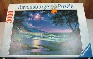 Ravensburger 3000 Piece Moonlight Beach Jigsaw Puzzle 1997 #17-009-8 - Picture 1 of 5