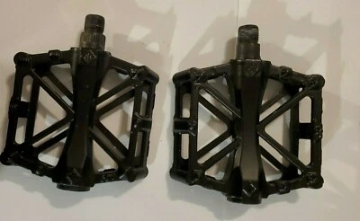 Pedales de bicicleta de carretera de montaña 9/16" cojinete sellado MTB ciclismo plataforma plana Foto 1 de 4