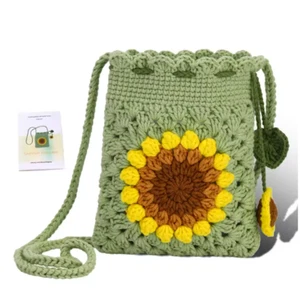 Crochet Kit for Beginners Adult Hanging Bag Include Crochet Hook Gift Set Bundle - Picture 1 of 5